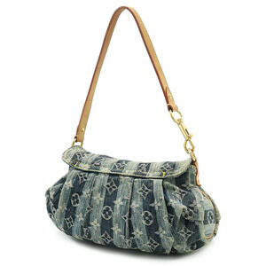 Louis Vuitton Shoulder Raye Handbag Pleaty Bag Hobo Denim Monogram